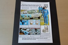 Original magazine advert: HILLMAN HUNTER 1725cc GLS racer, frame-ready wall-art 