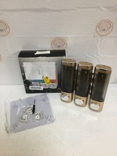 Triple soap dispenser.. Gold and black 3x 300ml