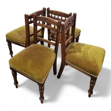 Antique Walnut Dining Chairs -