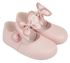 Baby Girl Pram Shoes BOW Pre