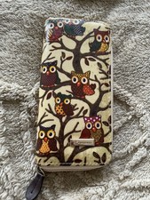 Kukubird Women's Wallet/Purse Owls Design Zip Around Large Size 