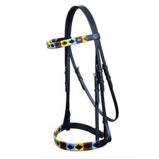 Leather horse bridle - leather,