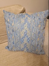 Hand Made Blue embroidered