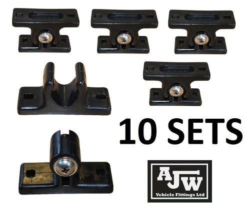 Black nylon door retainer - black,