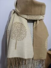 Beige Scarf Long Soft Mulberry