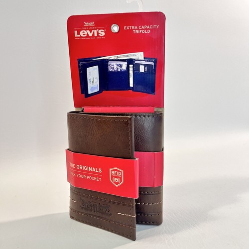 Men levi brown - brown, wallet