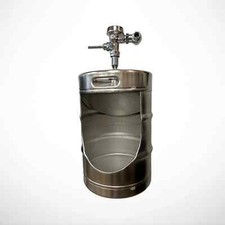 Keg Urinal w/ Flush Valve And