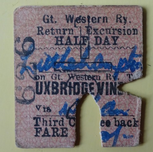 Gwr railway ticket return - gwr,