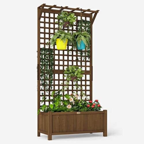 Outsunny large wooden raised - large,