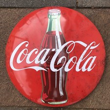 Coca Cola 40 Cms Domed Metal Sign