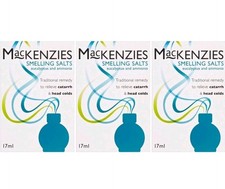 MacKenzies Smelling Salts for Catarrh and Head cold 17ml - Pack of 3 RRP £ 42