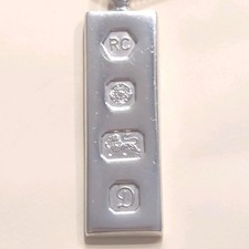 Sterling Silver Ingot Pendant
