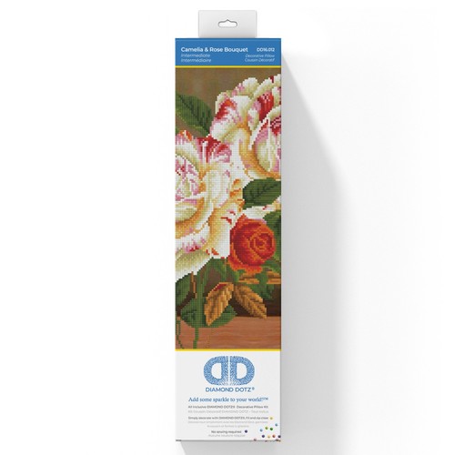 Diamond painting kit - diamond, camellia