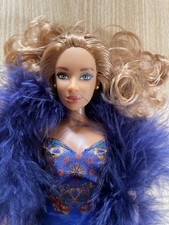 "Fresh" African American Multicultural Jacqueline Doll in a Blue Gown & Boa 1999
