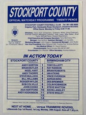 Stockport County v Birmingham