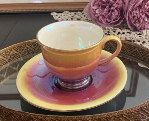 Antique tea cup saucer - tea, royal