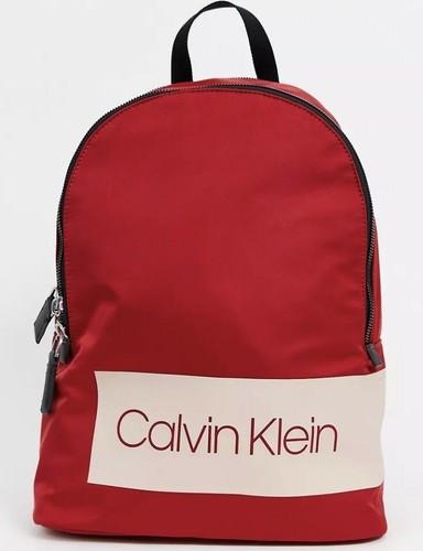 Calvin klein red backpack - klein,