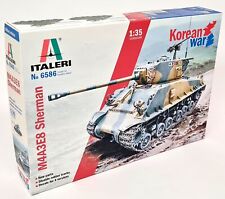 Italeri 1/35 - M4 M4A3E8 Sherman Medium Tank Korean War Build Yourself Kit 6545