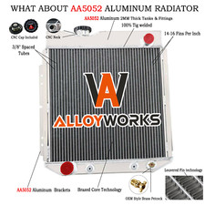 3 Row V8 Conversion Radiator Alu Fit 64-66 Ford Mustang 302 5.0L V8 Engine
