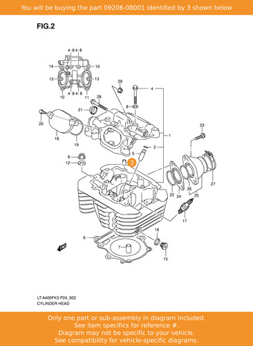 Suzuki pin 09206 08001 - suzuki, oem