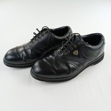 Men’s Hi-Tec Golf Shoes Woburn Spider Grip UK 8 EUR 42 Black Leather