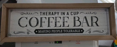 Coffee bar wooden framed - wooden,