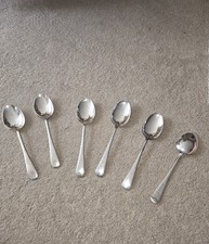 Set of Six Thomas Turner Encore Silver Plated  Desert  Spoons