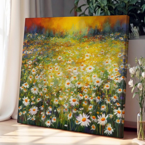Daisy color field - field, wall