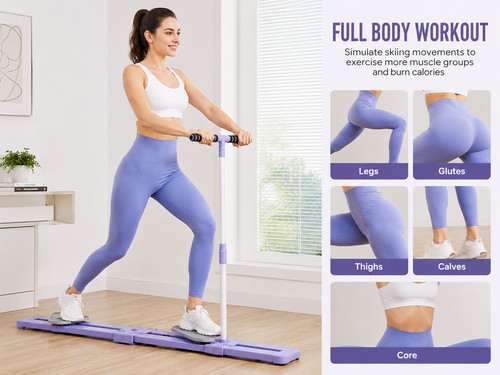 Foldable ski machine home - ski,