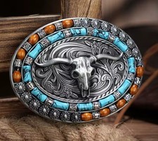 Belt Buckle Western Cowboys