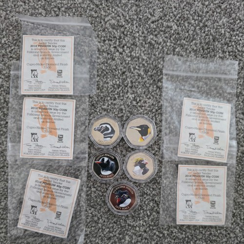 2018 penguins 50p - 50p, set
