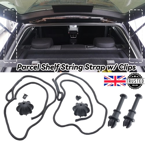 Rear parcel shelf string - rear, clips