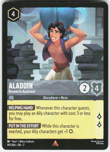 Disney lorcana aladdin - disney,