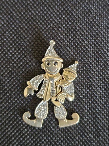 9ct gold articulated clown - 9ct,