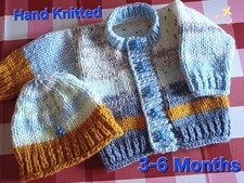 Hand Knitted 3-6 Month Baby