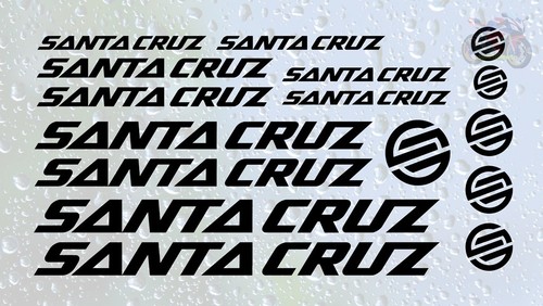 16pc santa cruz vinyl - santa, decals