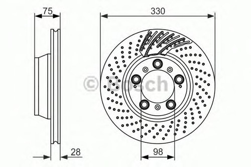 Bosch brake disc single - bosch,