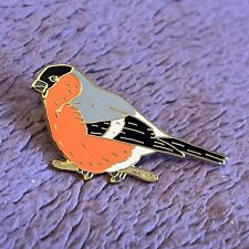 Lanius Bird Bullfinch Pin Badge RSPB Interest