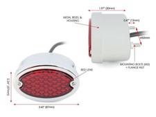 Chrome  LED Stoplight & Taillight  Project Classic Bikes Trikes