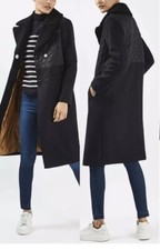 Topshop Quilted Borg Hybrid