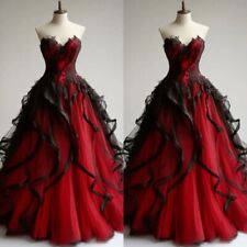 Black Red Wedding Dresses