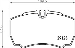 Mintex rear brake pad - rear, set