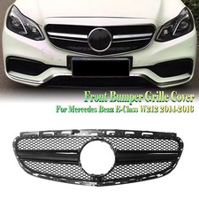 1Pc Black Front Bumper Grille