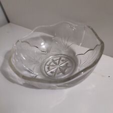 Vintage Glass Trifle Bowl Leaf