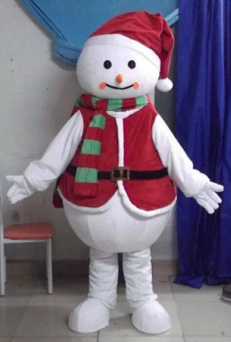 Xmas snowman cartoon - snowman, mascot