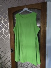 Green Dress And Longline Matching Jacket. 5xl 24-26. New Without Tags.