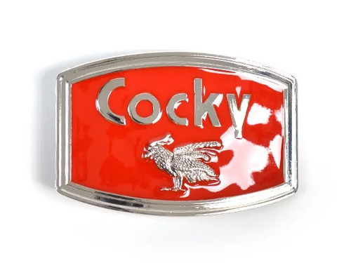 Cocky bones belt buckle - cocky,