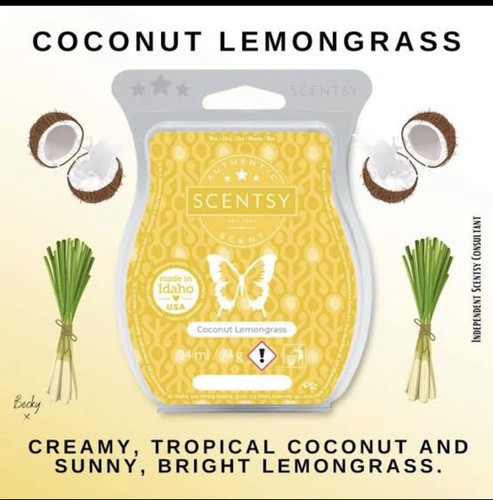 Scentsy coconut lemongrass wax - scentsy,