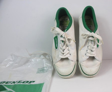 Vintage Dunlop Flash Green Trainers Size 4.5 With Bag (1016)*