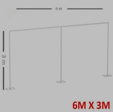 3X6M 3X3M 2X2M Adjustable Wedding Backdrop Stand Flower Curtain Support Frame